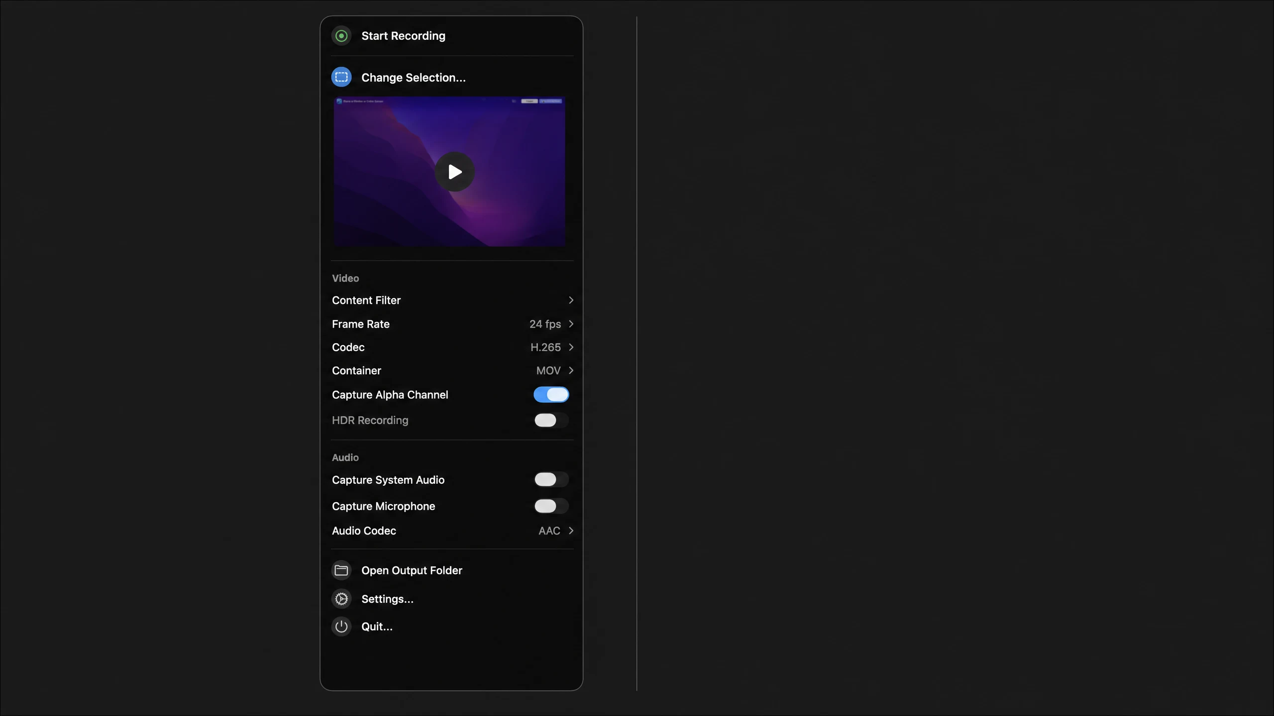 Clipwell recording controls with built-in Retina display and microphone enabled